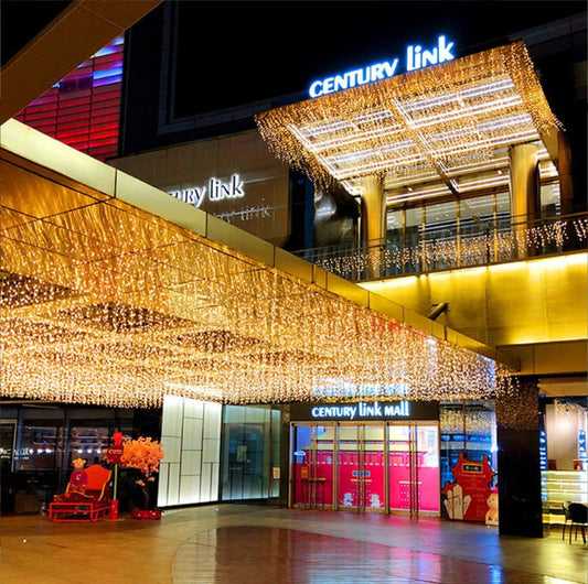 Χριστουγεννιάτικες διακοσμήσεις LED με φώτα νεράιδας εξωτερικού χώρου με παγοκρύσταλλο